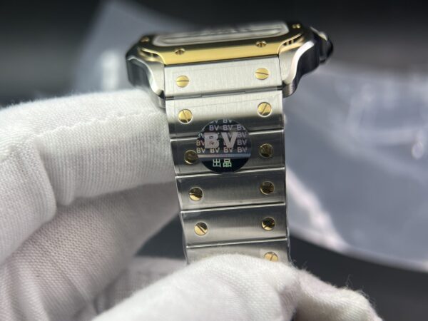 Santos de Cartier XL 40mm SS/YG BVF 1:1 Best Edition White Dial on SS/YG Bracelet MIYOTA 9015 - Image 13
