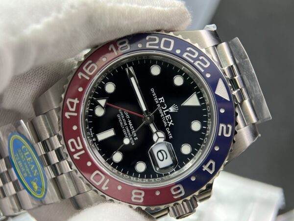 GMT-Master II 126710 BLRO Upgrade Close Genuine Red/Blue Ceramic 904L Steel Clean Factory Best Edition on Jubilee and oyster Bracelet DD3285 V3 version - Image 2