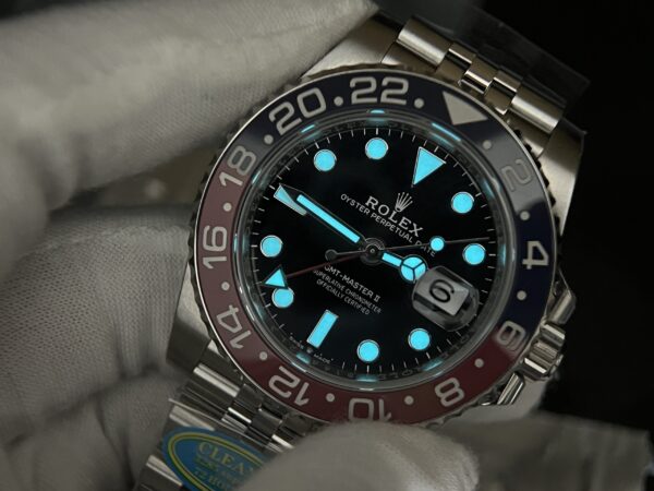 GMT-Master II 126710 BLRO Upgrade Close Genuine Red/Blue Ceramic 904L Steel Clean Factory Best Edition on Jubilee and oyster Bracelet DD3285 V3 version - Image 6