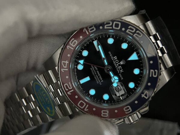 GMT-Master II 126710 BLRO Upgrade Close Genuine Red/Blue Ceramic 904L Steel Clean Factory Best Edition on Jubilee and oyster Bracelet DD3285 V3 version - Image 7