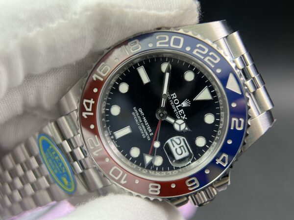 GMT-Master II 126710 BLRO Red/Blue Ceramic 904L Steel Clean Factory Best Edition on Jubilee and oyster Bracelet DD3285 V3 version - Image 4