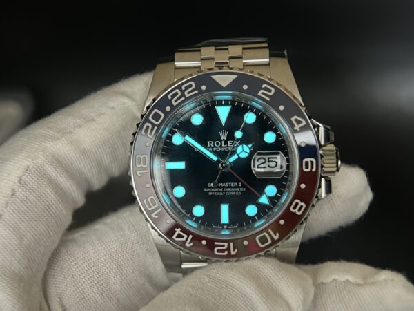 GMT-Master II 126710 BLRO Red/Blue Ceramic 904L Steel Clean Factory Best Edition on Jubilee and oyster Bracelet DD3285 V3 version - Image 18
