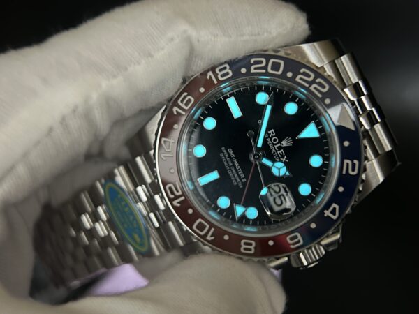 GMT-Master II 126710 BLRO Red/Blue Ceramic 904L Steel Clean Factory Best Edition on Jubilee and oyster Bracelet DD3285 V3 version - Image 20