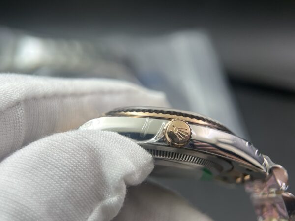 DateJust 36 126231 SS/RG VSF 1:1 Best Edition 904L Steel Silver Textured Diamonds Dial on Jubilee Bracelet VS3235 - Image 9