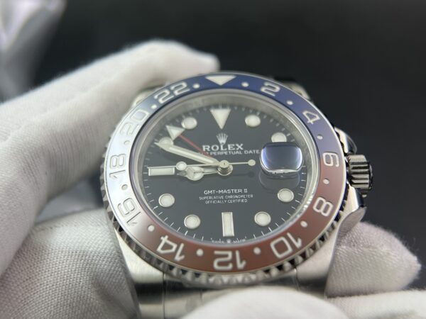 GMT Master II 126719 BLRO Red/Blue Ceramic 904L SS Clean Factory 1:1 Best Edition Blue Dial on Oyster Bracelet VR3186 CHS - Image 7