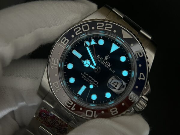 GMT Master II 126719 BLRO Red/Blue Ceramic 904L SS Clean Factory 1:1 Best Edition Blue Dial on Oyster Bracelet VR3186 CHS - Image 9