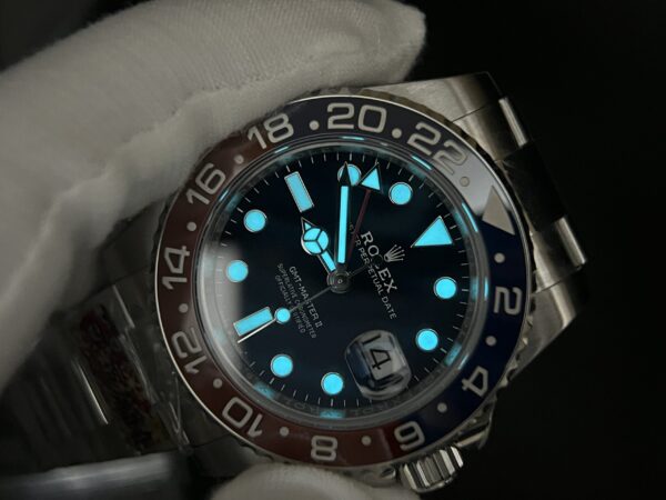 GMT Master II 126719 BLRO Red/Blue Ceramic 904L SS Clean Factory 1:1 Best Edition Blue Dial on Oyster Bracelet VR3186 CHS - Image 10