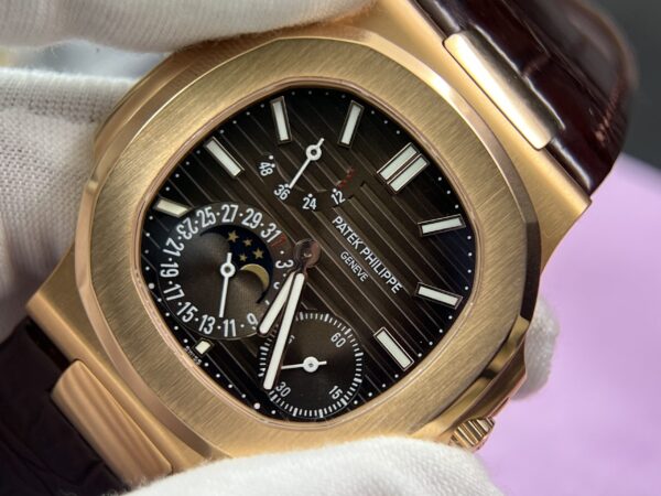 Customization 5712 1:1 Best Edition Brown Dial on Brown Leather Strap A240 Super Clone(Based on PPF 5712 V2)