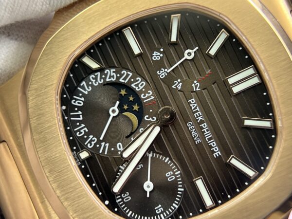 Customization 5712 1:1 Best Edition Brown Dial on Brown Leather Strap A240 Super Clone(Based on PPF 5712 V2) - Image 6