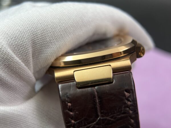 Customization 5712 1:1 Best Edition Brown Dial on Brown Leather Strap A240 Super Clone(Based on PPF 5712 V2) - Image 9