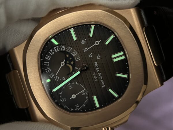 Customization 5712 1:1 Best Edition Brown Dial on Brown Leather Strap A240 Super Clone(Based on PPF 5712 V2) - Image 15