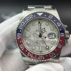 GMT-Master II 126719 BLRO Meteorite dial Upgrade Close Genuine Red/Blue Ceramic 904L Steel (Based on Clean factory 3285 V3)