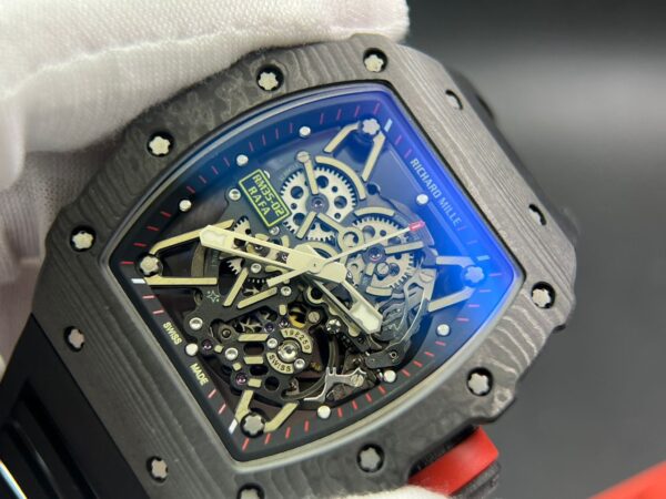 RM035-02 Real NTPT T+F 1:1 Best Edition Skeleton Dial on Black Rubber Strap - Image 3