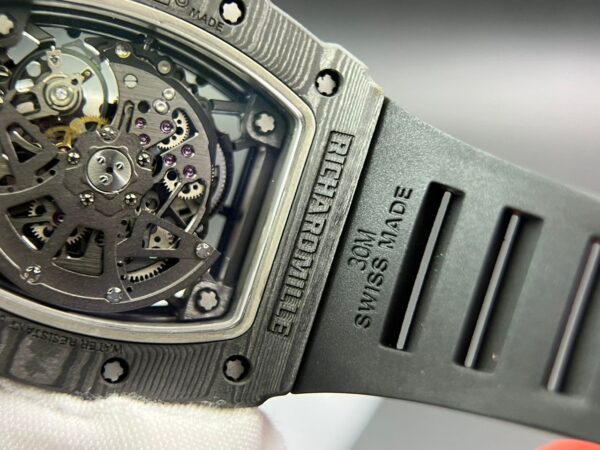 RM035-02 Real NTPT T+F 1:1 Best Edition Skeleton Dial on Black Rubber Strap - Image 13