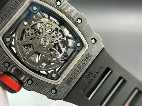 RM035-02 Real NTPT T+F 1:1 Best Edition Skeleton Dial on Black Rubber Strap - Image 14