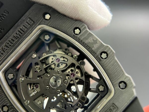 RM035-02 Real NTPT T+F 1:1 Best Edition Skeleton Dial on Black Rubber Strap - Image 16