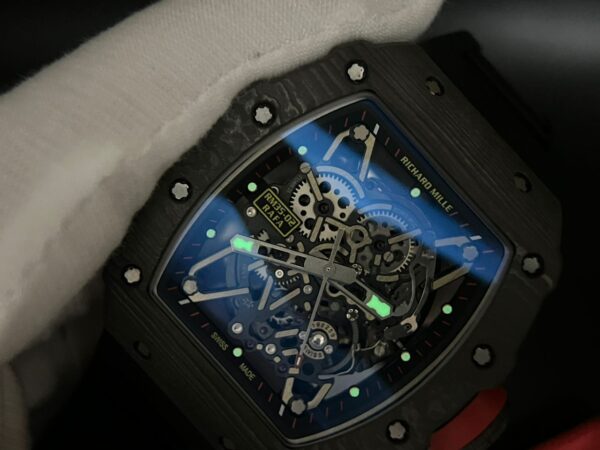 RM035-02 Real NTPT T+F 1:1 Best Edition Skeleton Dial on Black Rubber Strap - Image 9