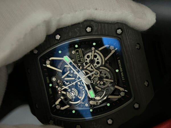 RM035-02 Real NTPT T+F 1:1 Best Edition Skeleton Dial on Black Rubber Strap - Image 10