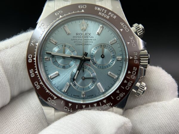 Daytona 116506 Clean 1:1 Best Edition Ice Blue Dial Crystal Markers on SS Bracelet SA4130 - Image 6