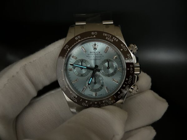 Daytona 116506 Clean 1:1 Best Edition Ice Blue Dial Crystal Markers on SS Bracelet SA4130 - Image 9
