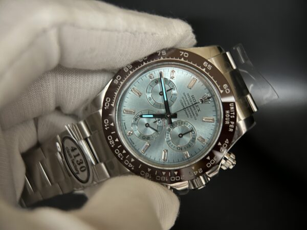 Daytona 116506 Clean 1:1 Best Edition Ice Blue Dial Crystal Markers on SS Bracelet SA4130 - Image 15