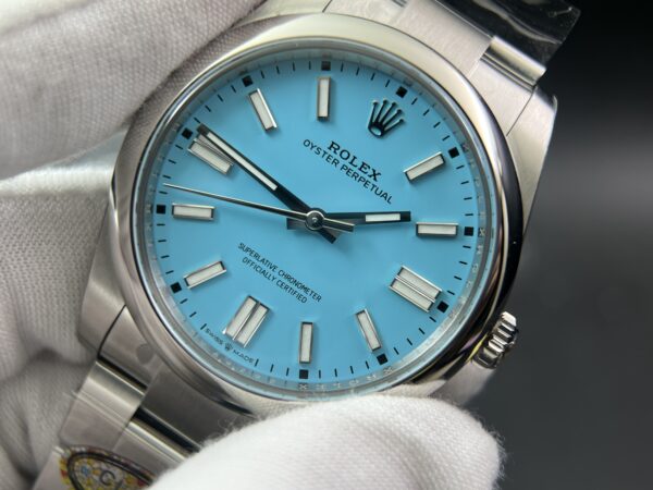 Oyster Perpetual 124300 41mm 904L Clean 1:1 Best Edition Tiffany Blue Dial On SS Bracelet VR3230