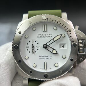 PAM1226 TTF 1:1 Best Edition White Dial on Rubber Strap P9010