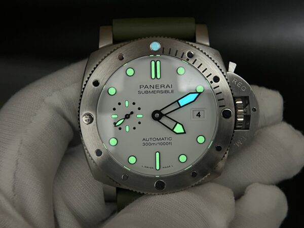PAM1226 TTF 1:1 Best Edition White Dial on Rubber Strap P9010 - Image 6