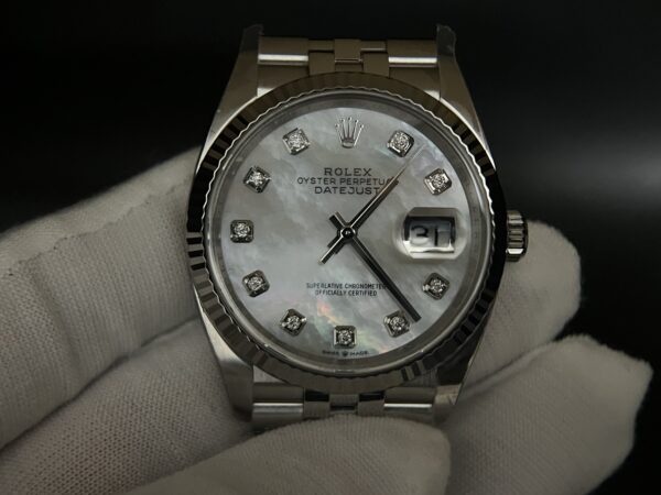 DateJust 36mm 126234 Clean 1:1 Best Edition 904L Steel MOP Diamond Dial on Jubilee Bracelet VR3235 - Image 6