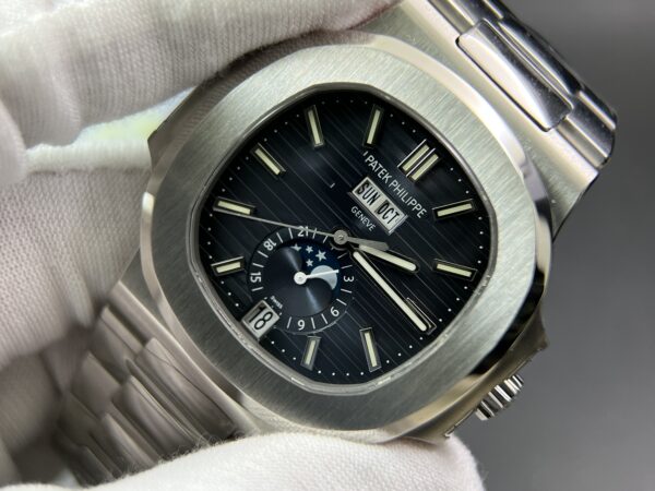 Nautilus 5726 Full Function SS PPF 1:1 Best Edition Blue Dial on SS Bracelet A324