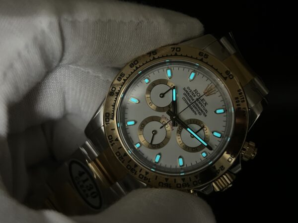 Daytona 116503 SS/YG Clean Factory 1:1 Best Edition White Stick Dial on SS/YG Oyster Bracelet A4130 - Image 13