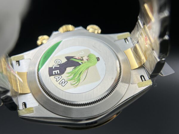 Daytona 116503 SS/YG Clean Factory 1:1 Best Edition Black Diamonds Dial on SS/YG Oyster Bracelet A4130 - Image 8