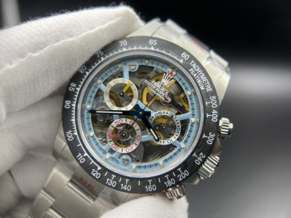 Daytona Montoya 40MM SS/SS Skeleton Dial Sonic SA4130 - Image 3