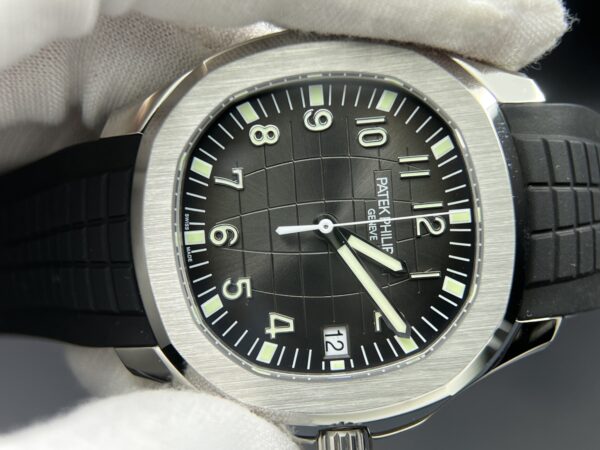 Aquanaut 5167 SS 3KF Best Edition Gray Dial on Black Rubber Strap A330 Super Clone V3 - Image 5
