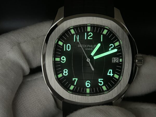 Aquanaut 5167 SS 3KF Best Edition Gray Dial on Black Rubber Strap A330 Super Clone V3 - Image 7