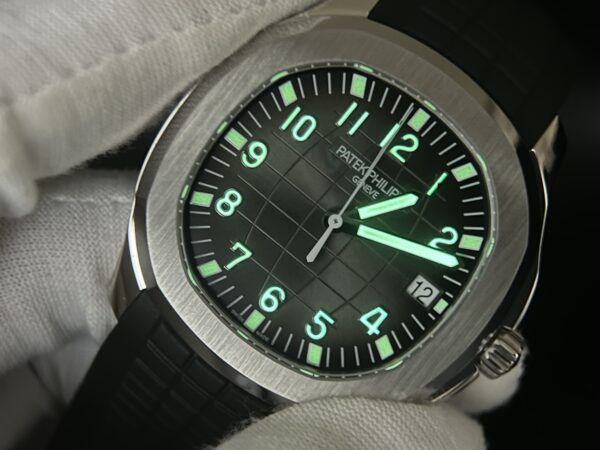 Aquanaut 5167 SS 3KF Best Edition Gray Dial on Black Rubber Strap A330 Super Clone V3 - Image 10