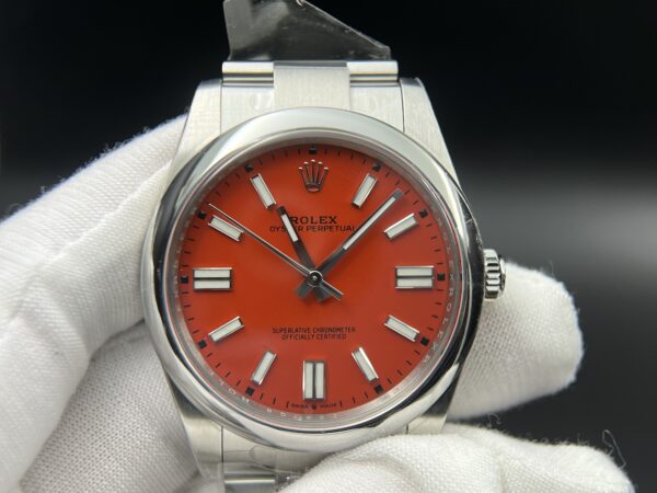 Oyster Perpetual 124300 41mm Clean 1:1 Best Edition 904L Steel Red Dial VR3230 - Image 2