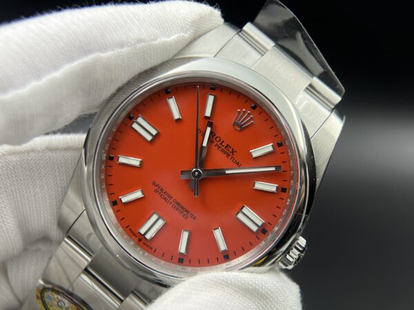 Oyster Perpetual 124300 41mm Clean 1:1 Best Edition 904L Steel Red Dial VR3230