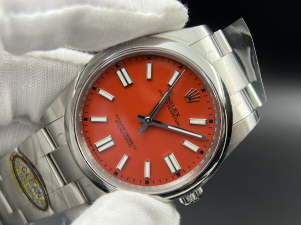 Oyster Perpetual 124300 41mm Clean 1:1 Best Edition 904L Steel Red Dial VR3230 - Image 4