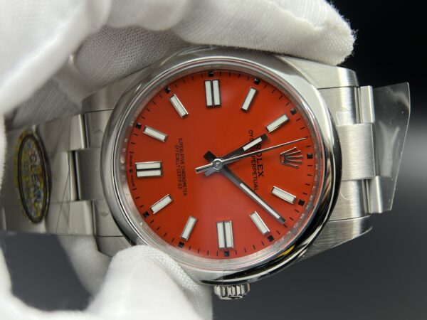 Oyster Perpetual 124300 41mm Clean 1:1 Best Edition 904L Steel Red Dial VR3230 - Image 5