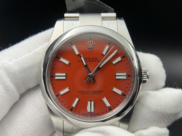 Oyster Perpetual 124300 41mm Clean 1:1 Best Edition 904L Steel Red Dial VR3230 - Image 6