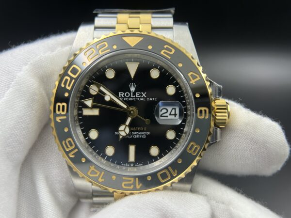 GMT Master II 126713 SS Clean 1:1 Best Edition Black Dial on YG/SS Jubilee Bracelet DD3285 - Image 2