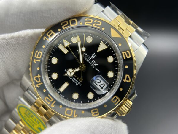 GMT Master II 126713 SS Clean 1:1 Best Edition Black Dial on YG/SS Jubilee Bracelet DD3285
