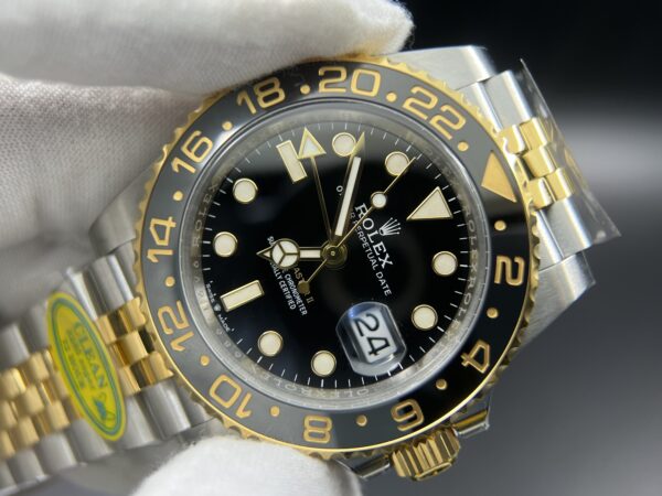 GMT Master II 126713 SS Clean 1:1 Best Edition Black Dial on YG/SS Jubilee Bracelet DD3285 - Image 4