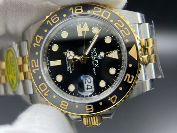 GMT Master II 126713 SS Clean 1:1 Best Edition Black Dial on YG/SS Jubilee Bracelet DD3285 - Image 5