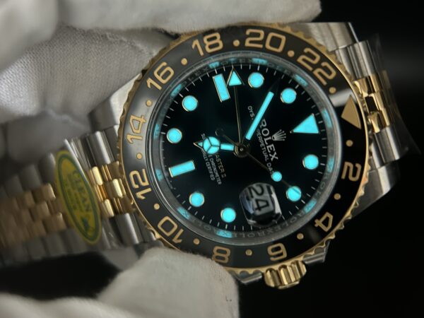 GMT Master II 126713 SS Clean 1:1 Best Edition Black Dial on YG/SS Jubilee Bracelet DD3285 - Image 10