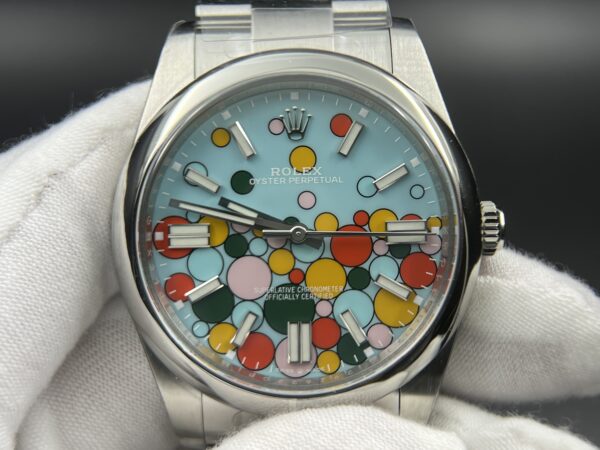 Oyster Perpetual 126000 41mm and 36mm SS Clean 1:1 Best Edition 904L Steel Celebration Bubbles Dial on SS Bracelet VR3230 - Image 2