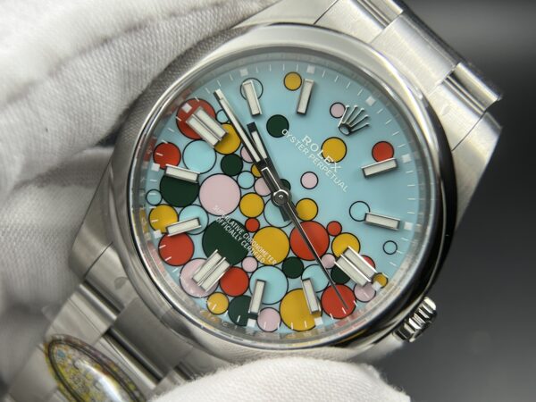 Oyster Perpetual 126000 41mm and 36mm SS Clean 1:1 Best Edition 904L Steel Celebration Bubbles Dial on SS Bracelet VR3230