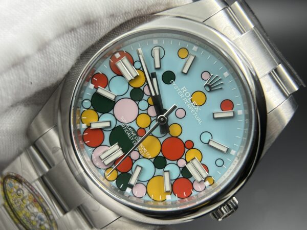 Oyster Perpetual 126000 41mm and 36mm SS Clean 1:1 Best Edition 904L Steel Celebration Bubbles Dial on SS Bracelet VR3230 - Image 7