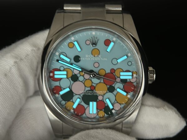 Oyster Perpetual 126000 41mm and 36mm SS Clean 1:1 Best Edition 904L Steel Celebration Bubbles Dial on SS Bracelet VR3230 - Image 11